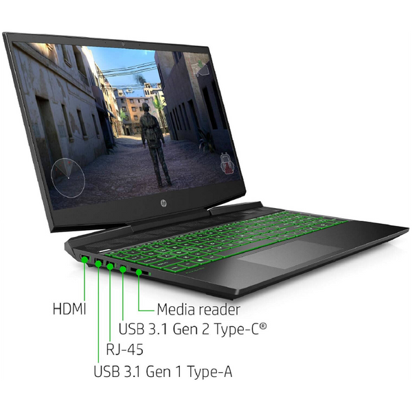 HP Pavilion Gaming Laptop17  Core i7-10750H -16GB DDR4 - Hard 512GB NVME- VGA RTX 2060 Graphis 6giga(ORIGINAL USED) - second