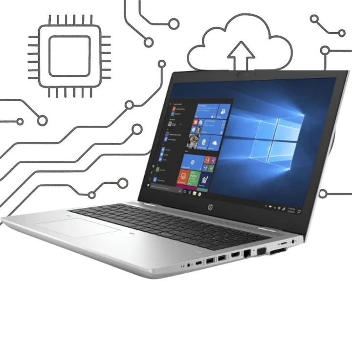 HP Probook 650G5 Laptop - Core i7-gen8- 8GB DDR4 - Hard256ssd - Intel - 15.6 Inch HD (USED) - eldabbah-الدباح