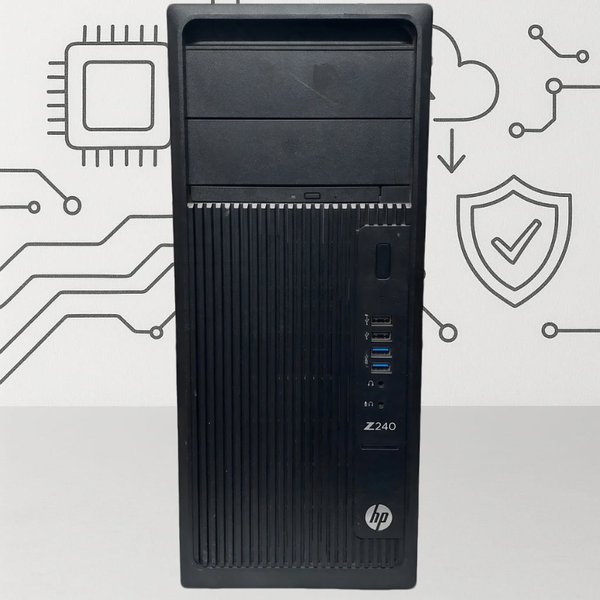 HP Z240 Workstation Tower PC - Intel Core i5-8 -16GB DDR4 - Hard 512 SSD (USED)-eldabbah-الدباح