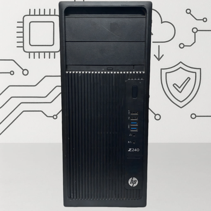 HP Z240 Workstation Tower PC - Intel Core i5-8 -16GB DDR4 - Hard 512 SSD (USED)-eldabbah-الدباح