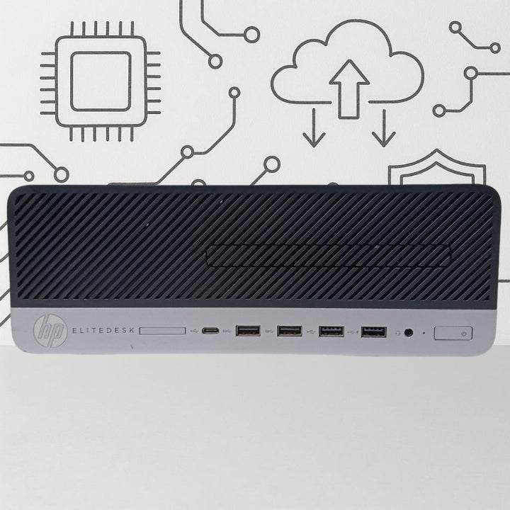 HP elitedesk 705 g4 SFF ryzen 5 pc- -8GB DDR4-no hard (USED)-eldabbah-الدباح