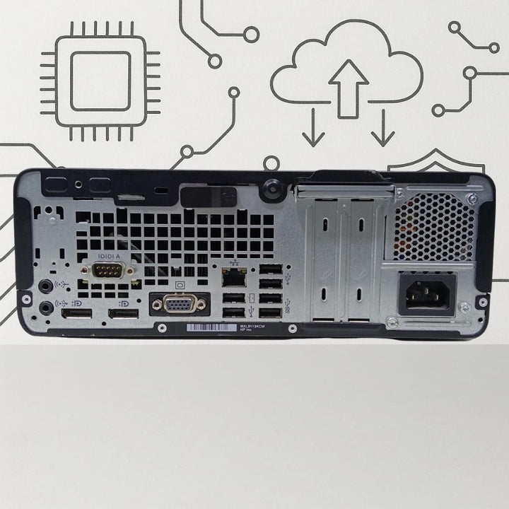 HP elitedesk 705 g4 SFF ryzen 5 pc- -8GB DDR4-no hard (USED)-eldabbah-الدباح