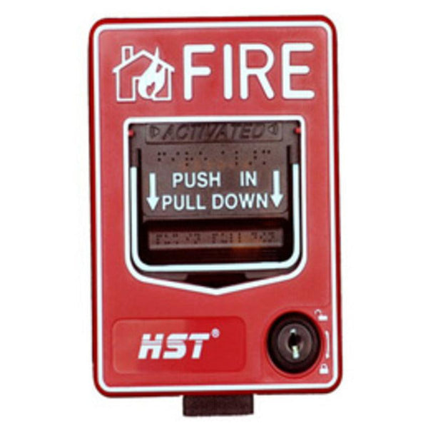 HST HC102 Conventional Fire Alarm Call Point Pull Down type-Fire Alarm-HST-Conventional, Fire Alarm, SMART SYSTEMS-الدباح-El Dabbah