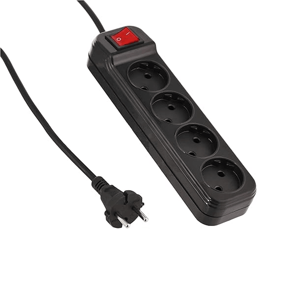 HYBER 4-PORT Electricity Joint & Connector Power Strips 3M-Power Strip-HYBER-Computer Solutions, COMPUTERS, power Strip & Plug-الدباح-El Dabbah