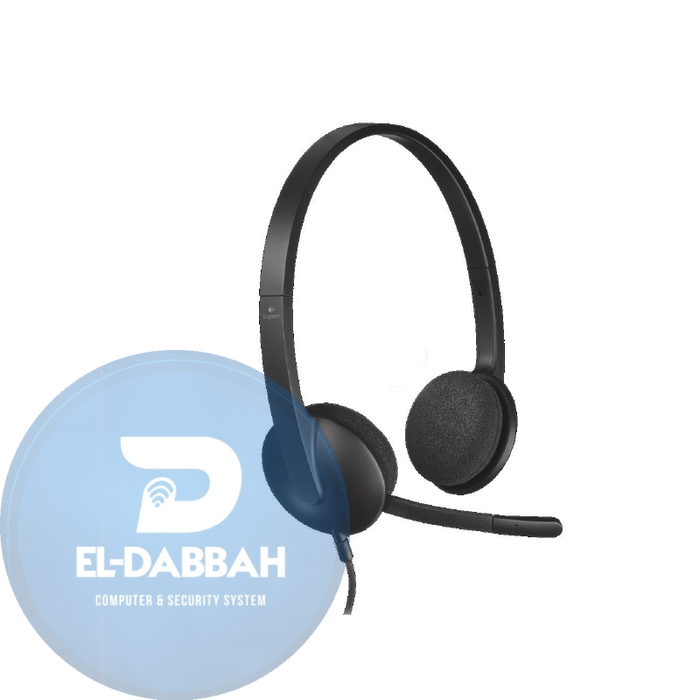 سماعة رأس ستيريو USB للكمبيوتر بخاصية عزل الضوضاء – متوافقة مع PC وMac