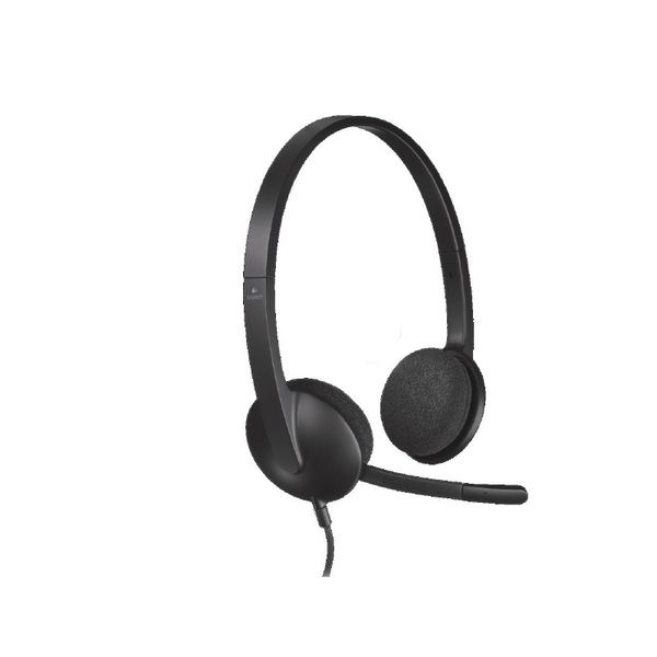 سماعة رأس ستيريو USB للكمبيوتر بخاصية عزل الضوضاء – متوافقة مع PC وMac