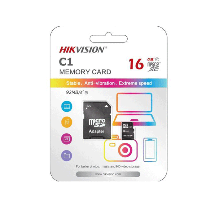 Hikvision 16GB Sd Memory card-Memory Cards-Hikvision-COMPUTERS, Memory Card, storage-الدباح-El Dabbah