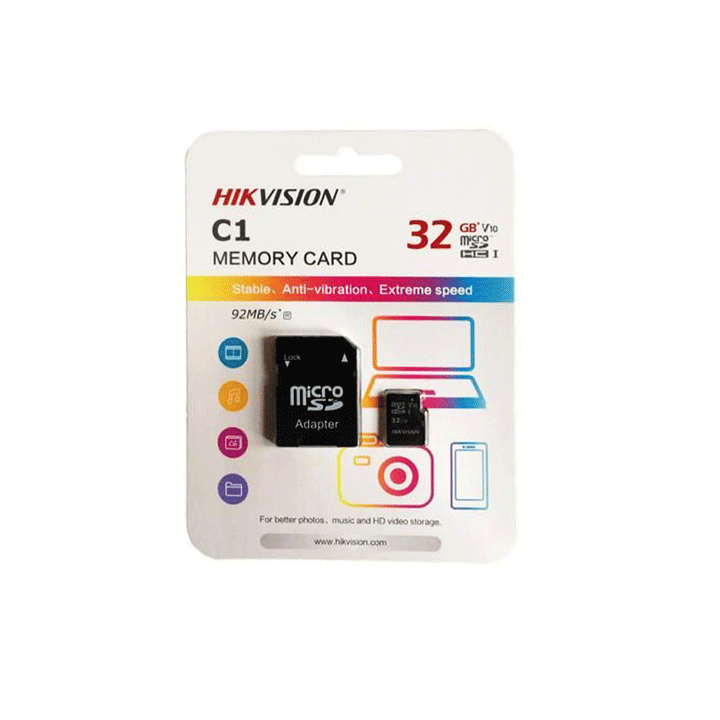 Hikvision 32GB Sd Memory card-Memory Cards-Hikvision-COMPUTERS, Memory Card, storage-الدباح-El Dabbah