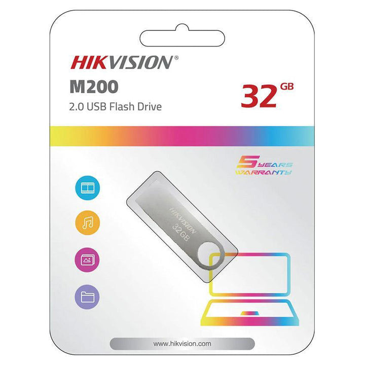 Hikvision M200 FLASH 32GB USB 2.0-Flash Memory-Hikvision-COMPUTERS, Flash Memory, storage-الدباح-El Dabbah