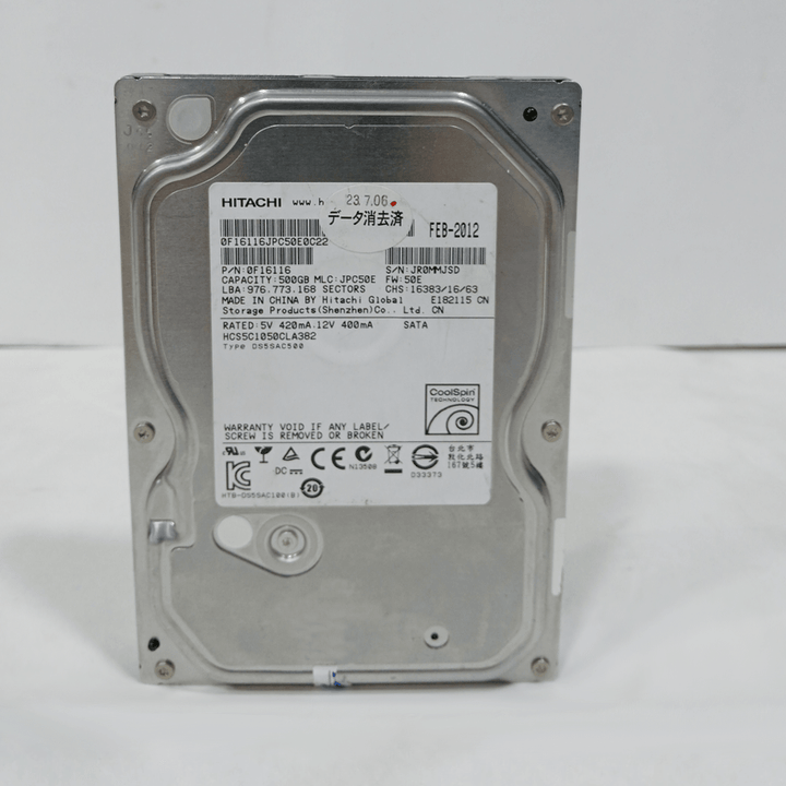 Hitachi Internal PC Hard Disk driver 500GB(USED)-Used HDD-Hitachi-USED, USED HARD DISK, USED HDD-الدباح-El Dabbah