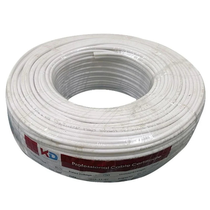 KD Coaxial cable rg59+2DC 100M-Coaxial Cables-KD-Coaxial Cables, SECURITY SYSTEMS-الدباح-El Dabbah