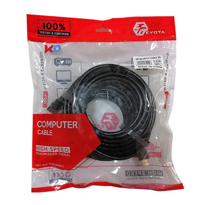 KD HDMI Cable 15M-HDMI Cable-KD-Computer Accessories, COMPUTERS, HDMI Cable, PC Cables-الدباح-El Dabbah