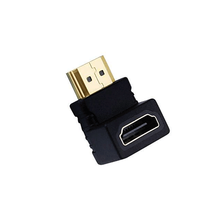 KD HDMI MALE TO FEMALE (L) CONNECTOR-HDMI FEMALE-KD-Computer Solutions, COMPUTERS, Converters & Connectors-الدباح-El Dabbah