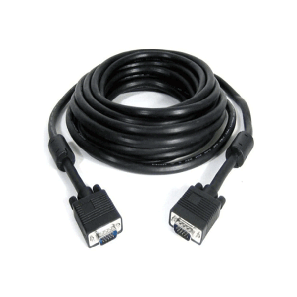 KD VGA Cable 10M Black-VGA Cable-KD-Computer Accessories, COMPUTERS, PC Cables, VGA Cable-الدباح-El Dabbah