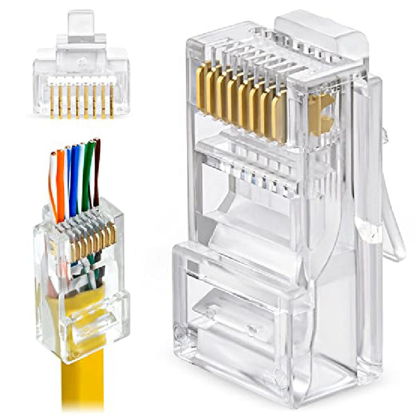 ارجيه شبكة KD 3COM RG Cat6 (P100) بنظام Pass Through