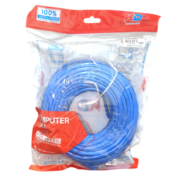 كابل شبكة KD CAT5 بطول 30 متر