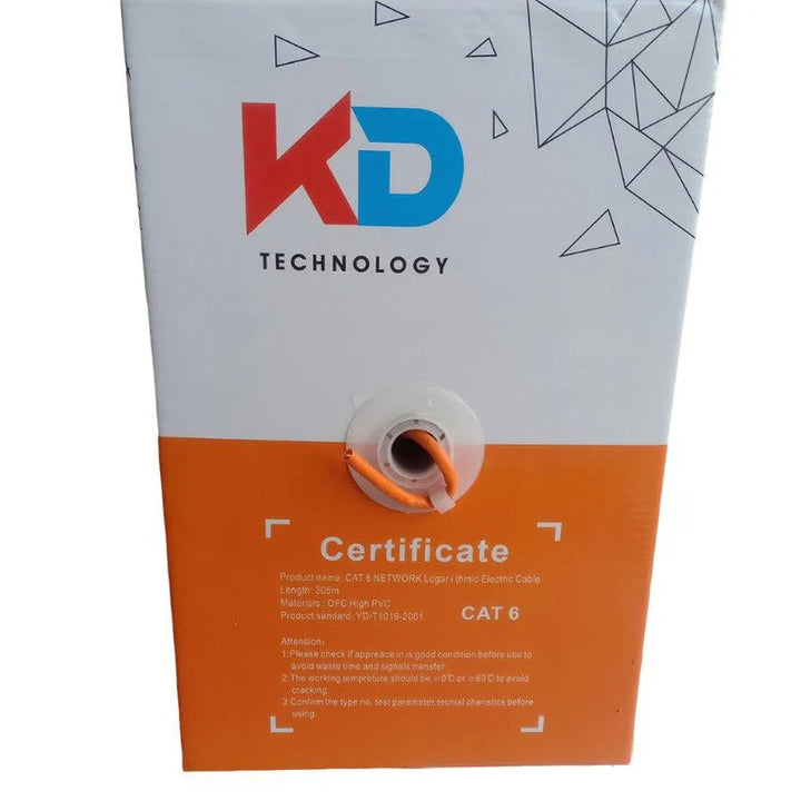 KD CAT6 Network Cable 305M Orange-eldabbah-الدباح