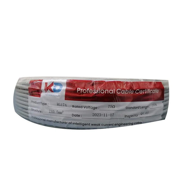 KD RG174 Coaxial CCTV Cable 100m