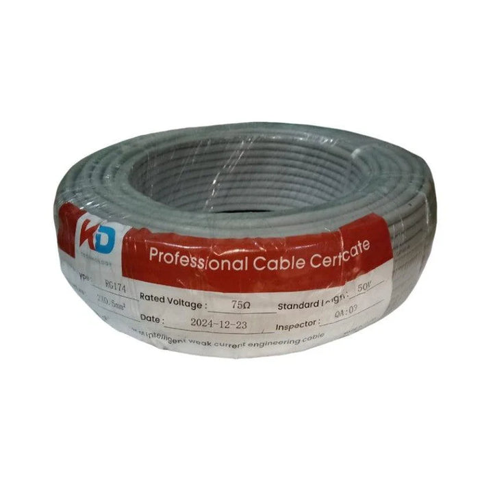 KD Coaxial Cable RG174 50M-eldabbah-الدباح
