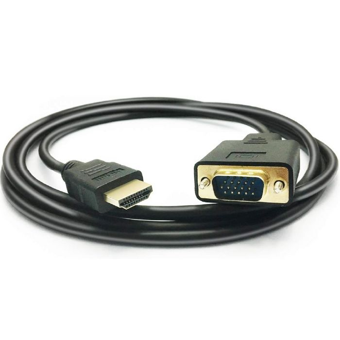 كابل محول KD من HDMI إلى VGA بطول 1.8 متر أسود