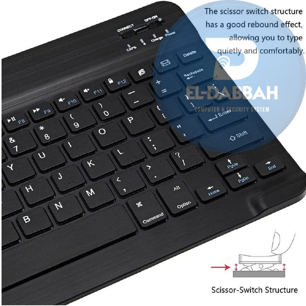 طقم كيبورد وماوس لاسلكي KD Mini BT-01 - second