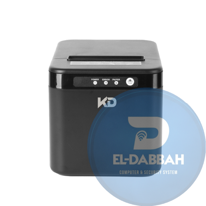 KD Q821L طابعة فواتير حرارية 2 بوصة – USB + LAN – للكاشير ونقاط البيع – جديدة 