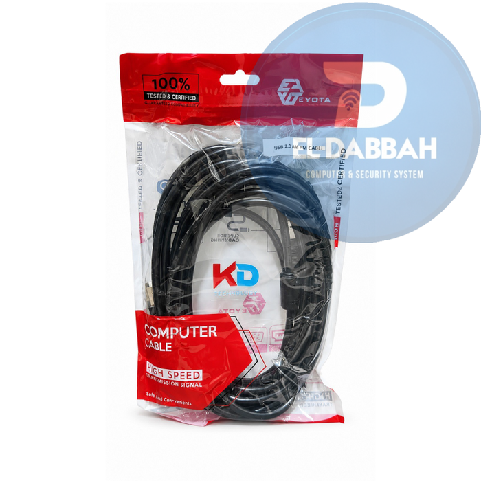 كابل طابعة KD USB بطول 3 متر