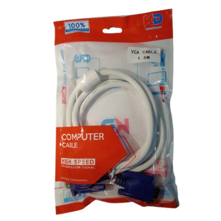 KD_VGA_Cable_1.5M_White_cable_with_blue_plug_eldabbah-1