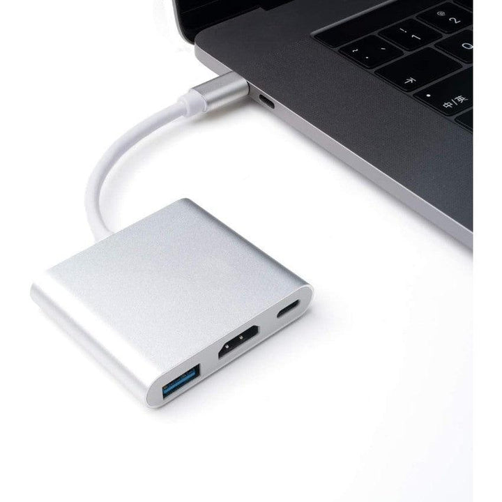 KD type-C to hdmi +usb3 +type-c  convert-eldabbah-الدباح
