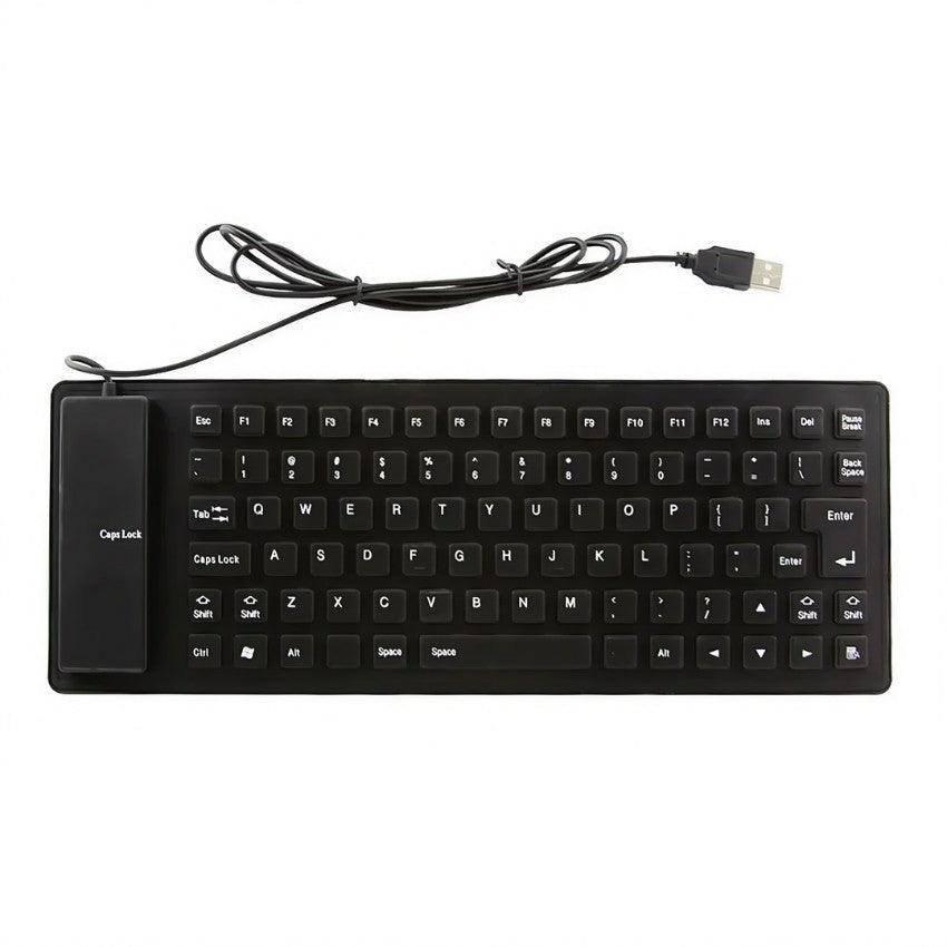 K 10 GAMMA Flexible-USB Waterproof Keyboard  Arabic and English-eldabbah-الدباح