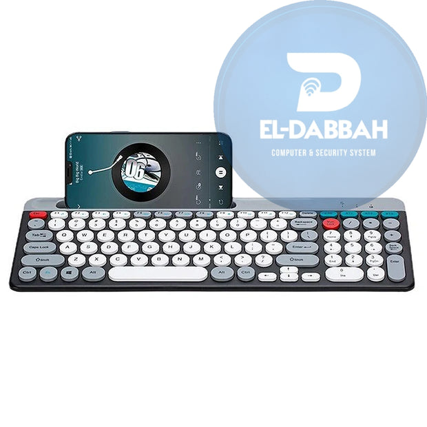 طقم كيبورد وماوس لاسلكي بلوتوث و2.4 جيجاهرتز