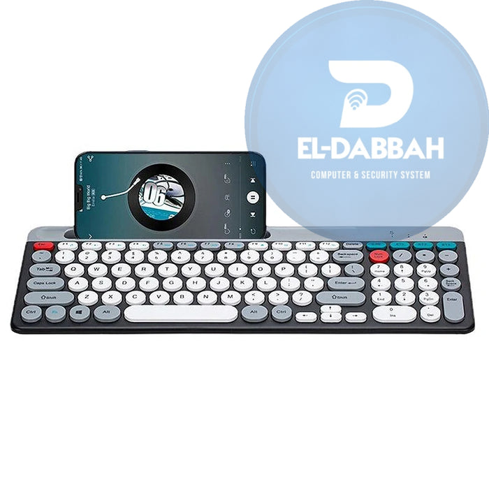 طقم كيبورد وماوس لاسلكي بلوتوث و2.4 جيجاهرتز