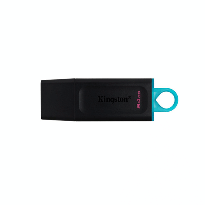 Kingston FLASH 64GB Black USB 3.2-Flash Memory-Kingston-COMPUTERS, Flash Memory, storage-الدباح-El Dabbah