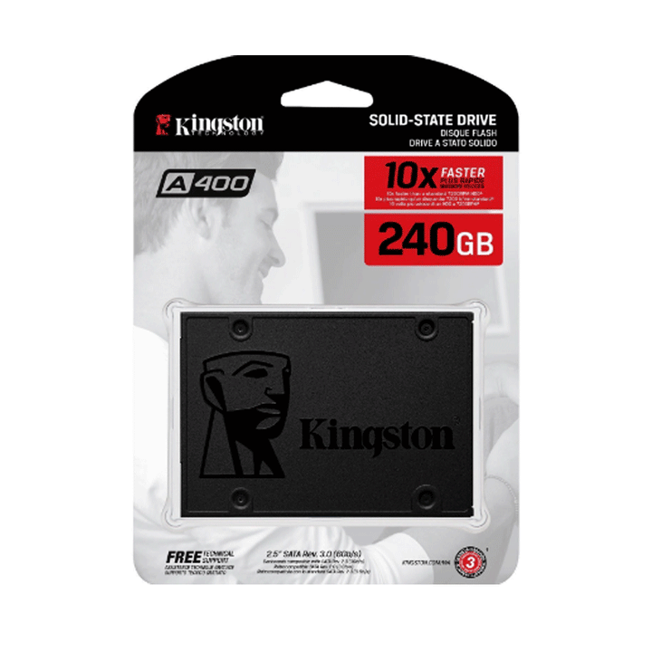 Kingston SSD Internal Solid State Drive A400 240GB (NEW)-SSD-Kingston-COMPUTERS, Internal Hard (NEW), SSD, storage-الدباح-El Dabbah