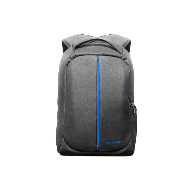 L AVVENTO BG04A Discovery Laptop Anti-Theft Backpack fit up to 15.6 Nylon with Padded Laptop Compartment - Gray-Laptop Bag-L'AVVENTO-Bags AND Cases, COMPUTER, COMPUTERS, Laptop-الدباح-El Dabbah