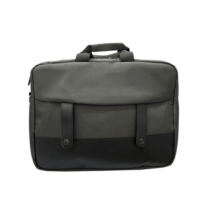 L AVVENTO (BG633) Double Business Laptop Shoulder Bag fits up to 15.6 - Gray-Laptop Bag-L'AVVENTO-Bags AND Cases, COMPUTER, COMPUTERS, Laptop-الدباح-El Dabbah