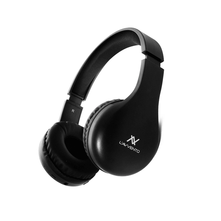 L AVVENTO (HP11B) Bluetooth Headphone with Stereo Plug - Black-Headphone-L'AVVENTO-Computer Accessories, COMPUTERS, Headphone-الدباح-El Dabbah