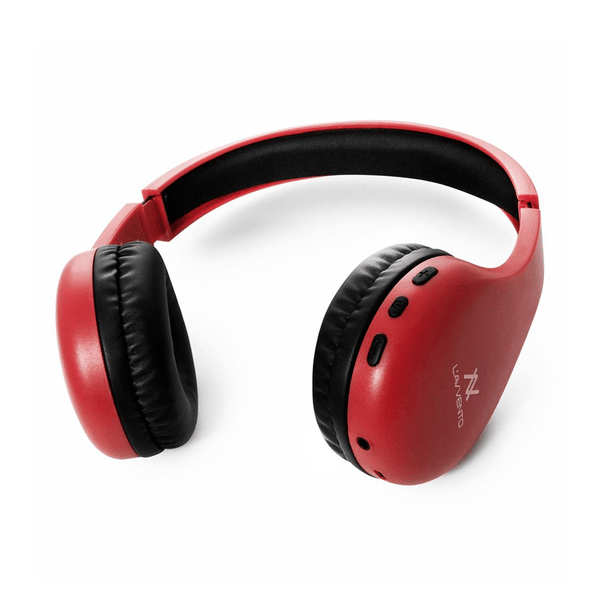 L AVVENTO (HP11R) Bluetooth Headphone with Stereo Plug - Red-Headphone-L'AVVENTO-Computer Accessories, COMPUTERS, Headphone-الدباح-El Dabbah