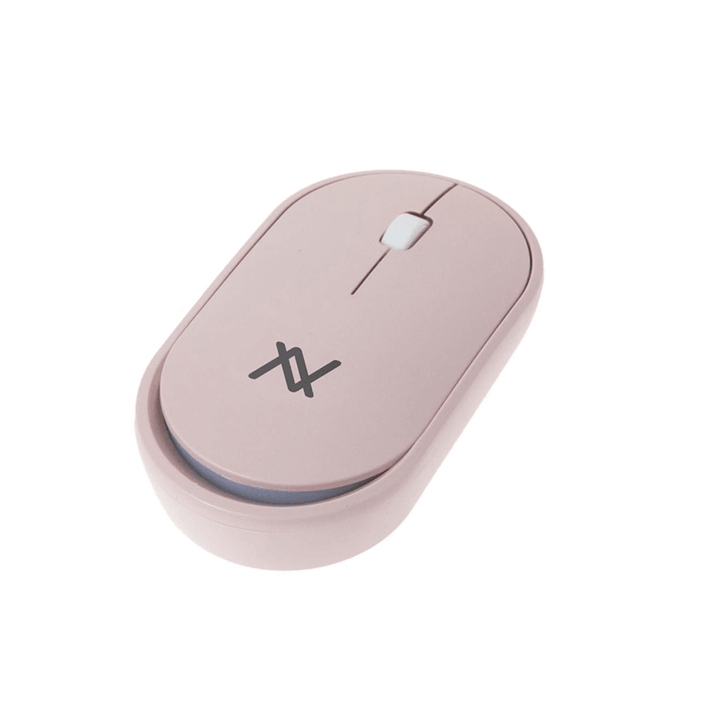 L AVVENTO (MO18P) Dual Mode Bluetooth - 2.4GHz Mouse with Re-Chargeable Battery - Pink-Wireless Mouse-L'AVVENTO-Computer Accessories, COMPUTERS, Wireless Mouse-الدباح-El Dabbah