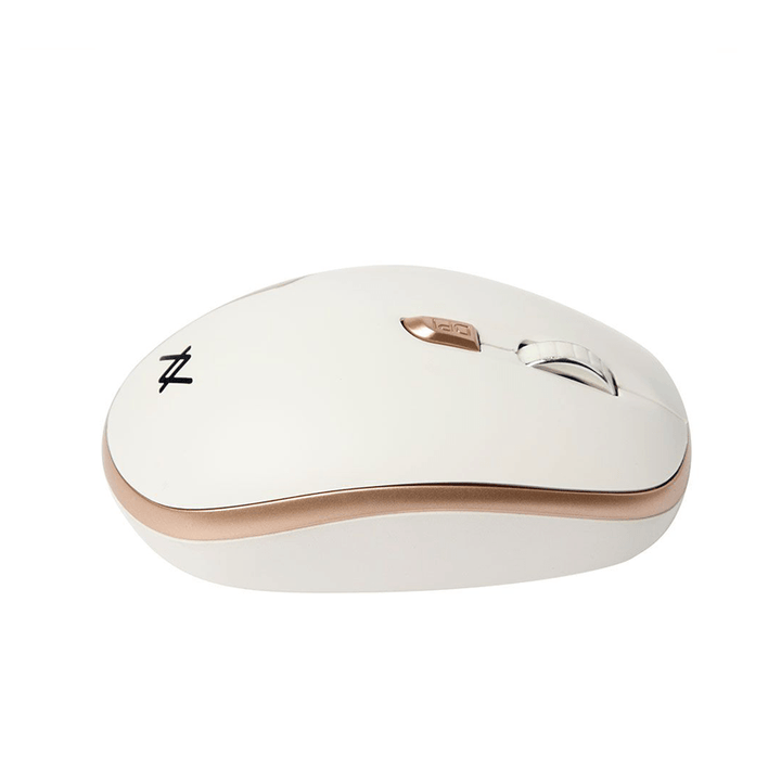 L AVVENTO (MO34W) 2.4GHz Wireless Mouse - White X Gold-Wireless Mouse-L'AVVENTO-Computer Accessories, COMPUTERS, Wireless Mouse-الدباح-El Dabbah