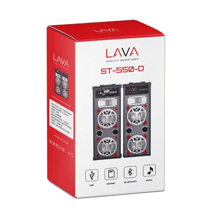 LAVA ST-550-D Subwoofer 5-INCH Bluetooth AUX-Subwoofer-LAVA-Computer Accessories, COMPUTERS, Sound Systems-الدباح-El Dabbah