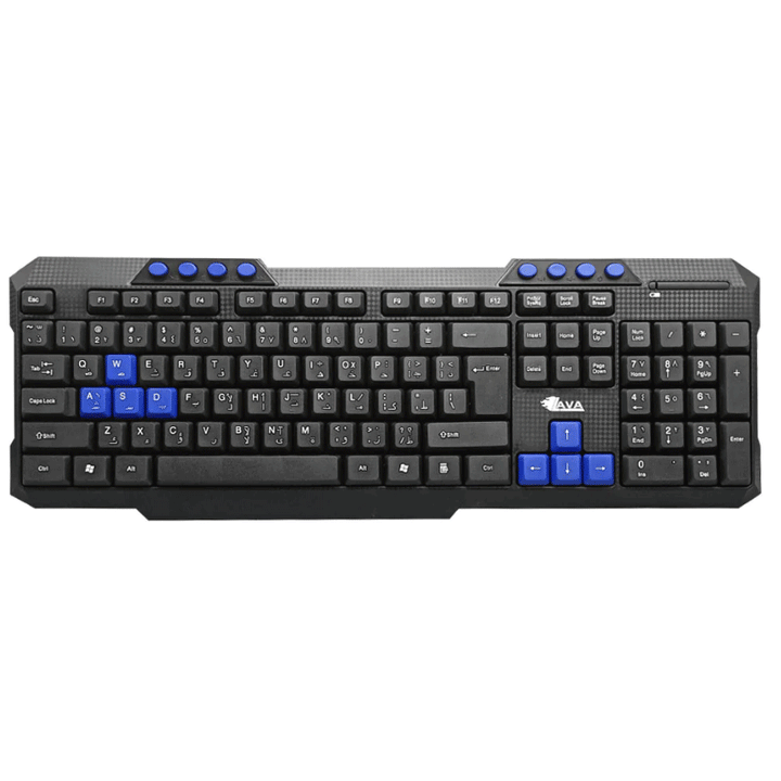 LAVA ST300 Wireless Gaming Combo KeyBoard and Mouse-Combo KeyBoard and Mouse-LAVA-Computer Accessories, COMPUTERS, Keyboard, Wireless Mouse-الدباح-El Dabbah