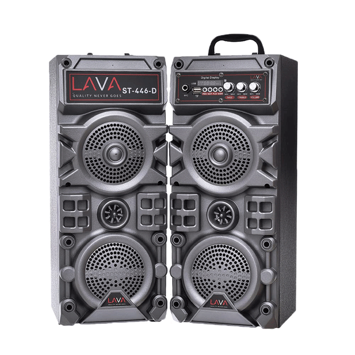 LAVA st-442-446 15W*2 DC Subwoofer 4-INCH Bluetooth AUX - plastic-Subwoofer-LAVA-Computer Accessories, COMPUTERS, Sound Systems-الدباح-El Dabbah