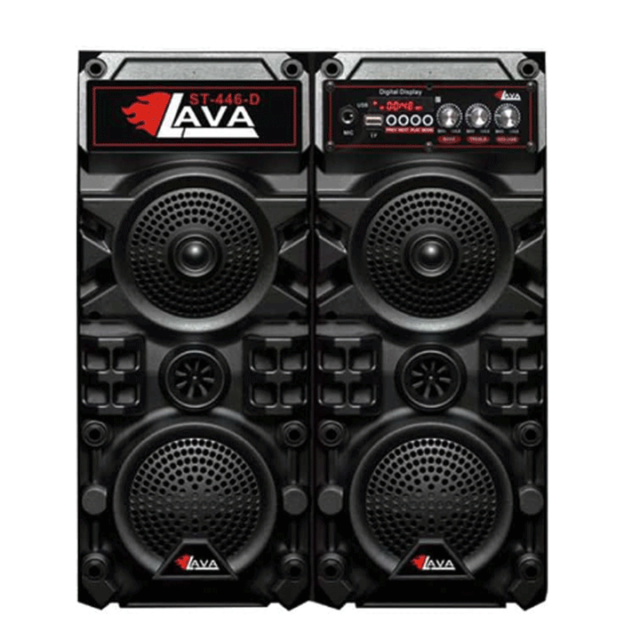 LAVA st-442-446 15W*2 DC Subwoofer 4-INCH Bluetooth AUX - plastic-Subwoofer-LAVA-Computer Accessories, COMPUTERS, Sound Systems-الدباح-El Dabbah