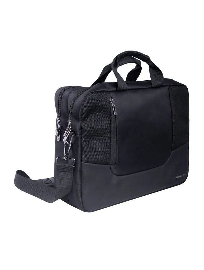 L AVVENTO (BG793) Business Laptop Shoulder Bag fits up to 15.6- Black 