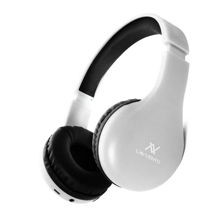 L AVVENTO (HP11W) Bluetooth Headphone with Stereo Plug - White – El Dabbah