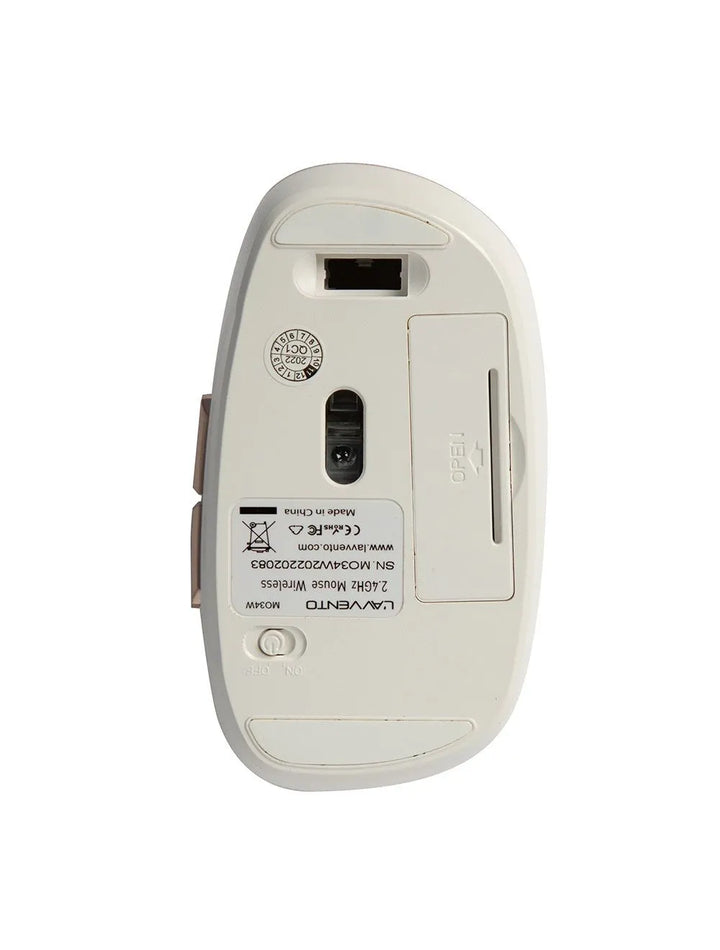 L AVVENTO (MO34W) 2.4GHz Wireless Mouse - White – El Dabbah