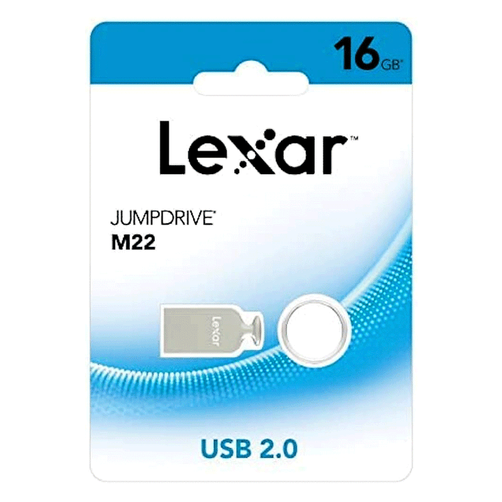 Lexar FLASH 16GB Metal USB 2.0-Flash Memory-Lexar-COMPUTERS, Flash Memory, storage-الدباح-El Dabbah