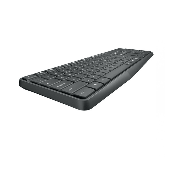 Logitech MK235 Wireless Keyboard and Mouse - Black-Combo KeyBoard and Mouse-Logitech-Computer Accessories, COMPUTERS, Keyboard, Wireless Mouse-الدباح-El Dabbah