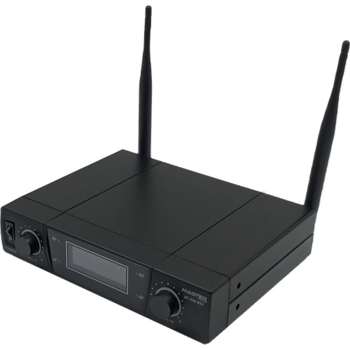 MASTER TEAM Wireless MICROPHONE system 2 channel WM-88U WITH 2 miceldabbah-الدباح